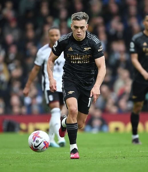 Arsenal's Leandro Trossard in Action: A Premier League Showdown at Fulham (2022-23)