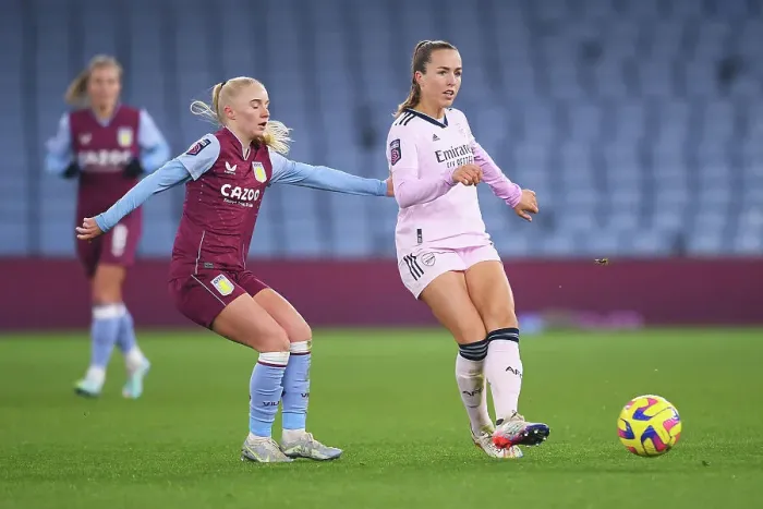 Framed Print : Arsenal's Lia Walti in Action against Aston Villa in Barclays Women's Super League