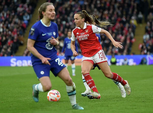 Arsenal's Lia Walti in Action: FA Women's League Cup Final 2023 - Arsenal vs. Chelsea