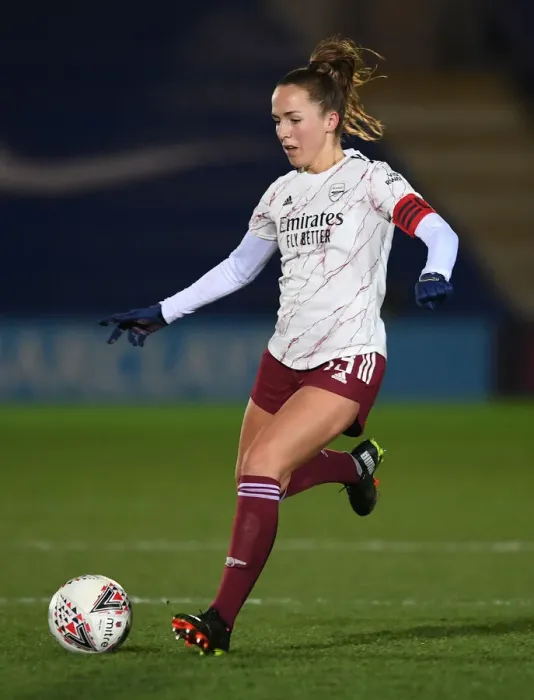 Framed Print : Arsenal's Lia Walti in Action during FA WSL Clash against Chelsea Women