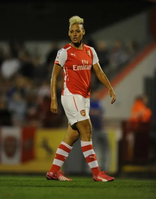 Framed Print : Arsenal's Lianne Sanderson in Action: Arsenal Ladies vs. Bristol Academy WSL Match Framed Print : Arsenal's Lianne Sanderson in Action: Arsenal Ladies vs. Bristol Academy WSL Match