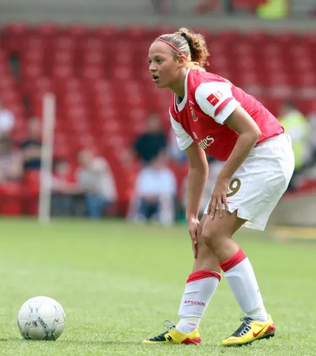 Framed Print : Arsenal's Lianne Sanderson Scores the Winning Goal in FA Women's Cup Final against Leeds United (5-5-08)