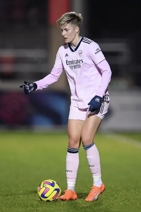 Framed Print : Arsenal's Lina Hurtig in Action during FA Women's Super League Match vs West Ham United
