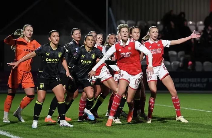 Framed Print : Arsenal's Lina Hurtig Evades Aston Villa's Kenza Dali in FA Women's League Cup Showdown Framed Print : Arsenal's Lina Hurtig Evades Aston Villa's Kenza Dali in FA Women's League Cup Showdown