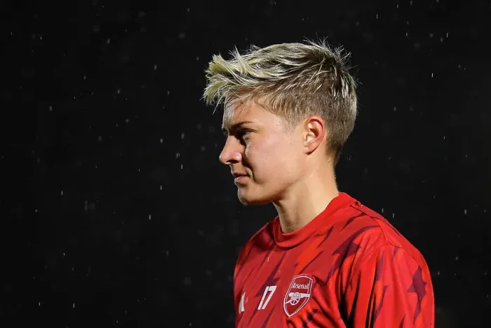 Framed Print : Arsenal's Lina Hurtig Prepares for Conti Cup Clash Against Bristol City Women