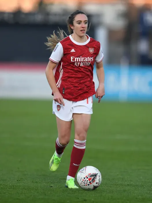 Framed Print : Arsenal's Lisa Evans in Action: Arsenal Women vs Birmingham City Women (FA WSL 2020-21)