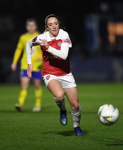 Arsenal's Lisa Evans in Action during FA WSL Continental Tyres Cup Match