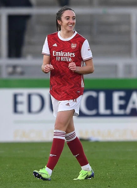 Arsenal's Lisa Evans in Action: FA WSL Match vs Birmingham City Women (2020-21)
