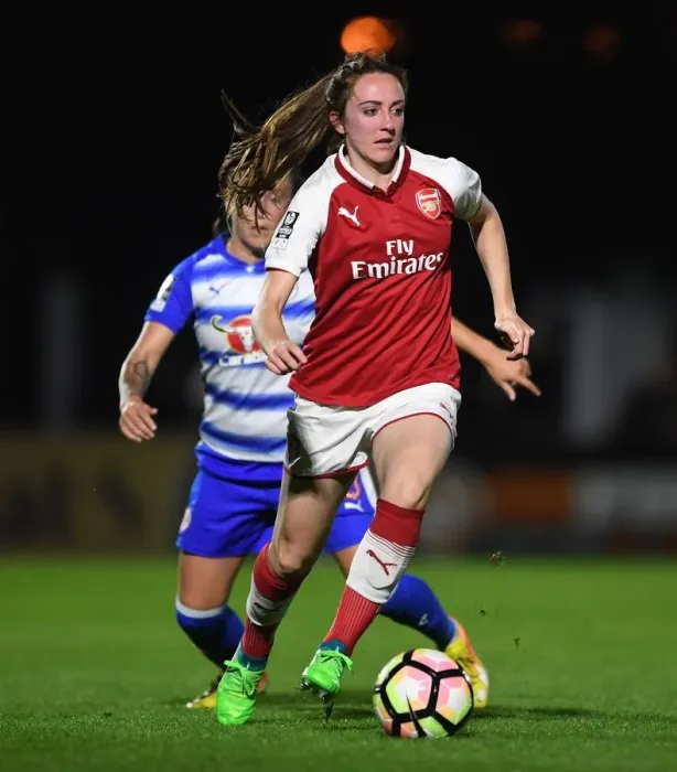 Framed Print : Arsenal's Lisa Evans in Action against Reading Ladies, WSL (Women's Super League) Framed Print : Arsenal's Lisa Evans in Action against Reading Ladies, WSL (Women's Super League)