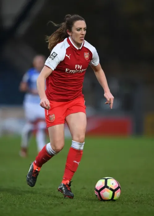 Framed Print : Arsenal's Lisa Evans in Action: WSL Clash Against Reading FC (2018) Framed Print : Arsenal's Lisa Evans in Action: WSL Clash Against Reading FC (2018)