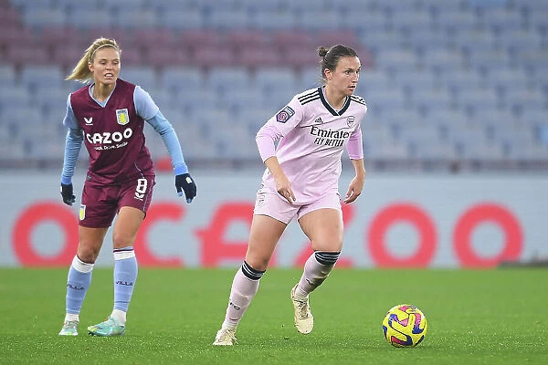 Arsenal's Lotte Wubben-Moy in Action against Aston Villa in Barclays Women's Super League