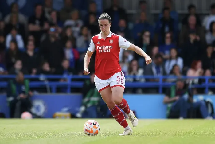 Framed Print : Arsenal's Lotte Wubben-Moy in Action against Chelsea in FA Women's Super League Clash Framed Print : Arsenal's Lotte Wubben-Moy in Action against Chelsea in FA Women's Super League Clash