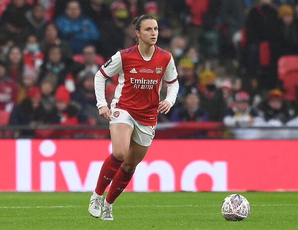 Arsenal's Lotte Wubben-Moy in Action at FA Women's Cup Final vs. Chelsea at Wembley Stadium