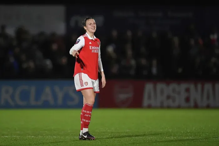 Framed Print : Arsenal's Lotte Wubben-Moy in Action during FA Women's Super League Match vs Reading Framed Print : Arsenal's Lotte Wubben-Moy in Action during FA Women's Super League Match vs Reading