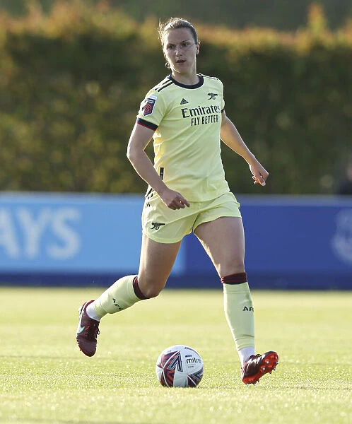 Arsenal's Lotte Wubben-Moy in Action during FA WSL Match vs Everton Women