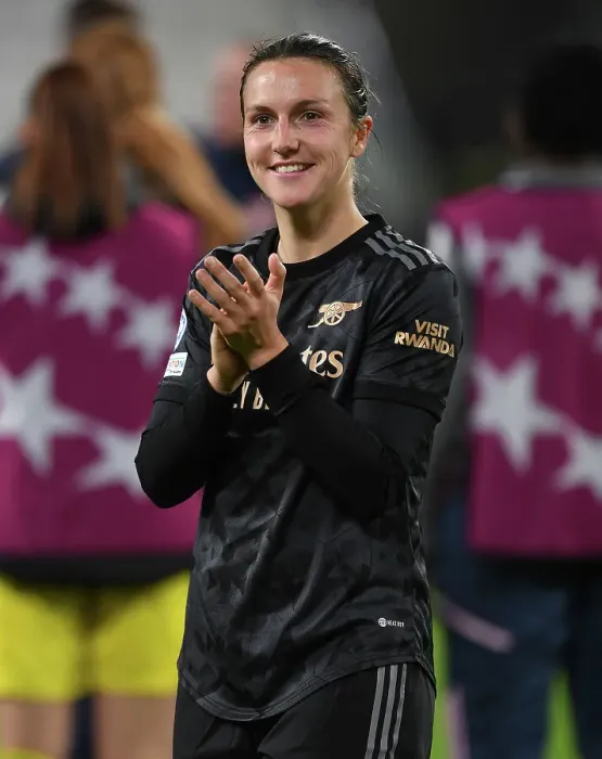 Framed Print : Arsenal's Lotte Wubben-Moy Celebrates Victory over Juventus in UEFA Women's Champions League Framed Print : Arsenal's Lotte Wubben-Moy Celebrates Victory over Juventus in UEFA Women's Champions League