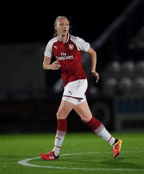 Arsenal's Louise Quinn in Action Against Everton Ladies during Pre-Season 2017-18
