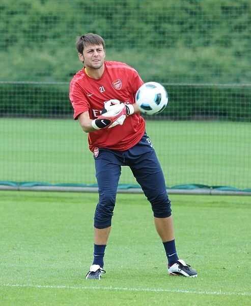 Arsenal's Lucas Fabianski in Training at London Colney, 2010