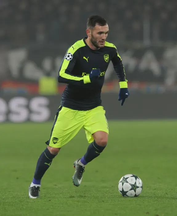 Framed Print : Arsenal's Lucas Perez in Action against FC Basel in 2016-17 UEFA Champions League Framed Print : Arsenal's Lucas Perez in Action against FC Basel in 2016-17 UEFA Champions League