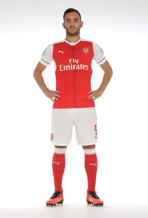 Framed Print : Arsenal's Lucas Perez at Training, 2016-17 Squad