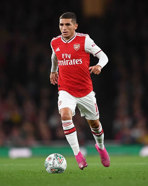 Arsenal's Lucas Torreira in Action against Nottingham Forest in Carabao Cup Third Round
