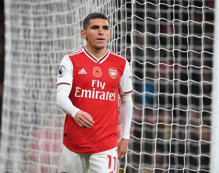 Framed Print : Arsenal's Lucas Torreira in Action during the Premier League Clash against Wolverhampton Wanderers Framed Print : Arsenal's Lucas Torreira in Action during the Premier League Clash against Wolverhampton Wanderers