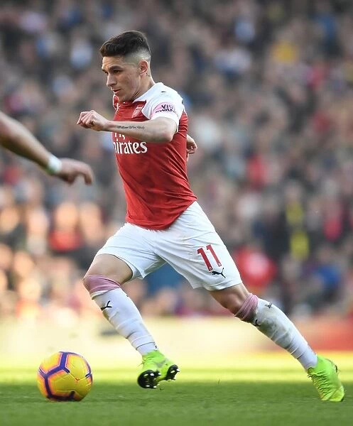 Arsenal's Lucas Torreira in Action Against Southampton in the Premier League