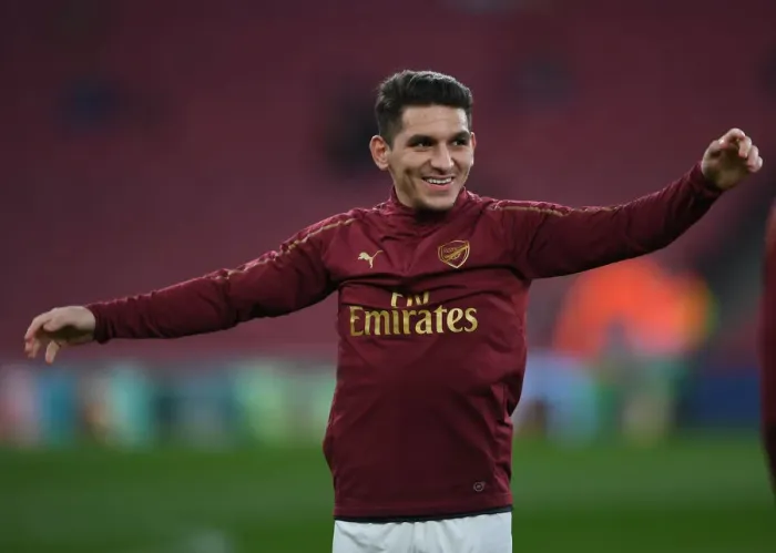 Framed Print : Arsenal's Lucas Torreira Gears Up for Arsenal v BATE Borisov: UEFA Europa League Showdown