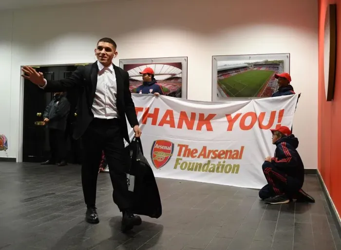 Framed Print : Arsenal's Lucas Torreira Prepares for Manchester City Showdown (Arsenal v Manchester City, Premier League 2019-20)