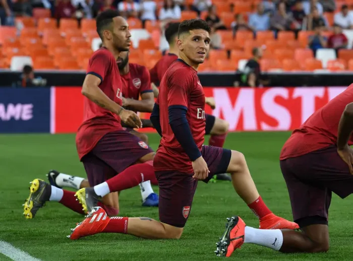 Framed Print : Arsenal's Lucas Torreira Prepares for Valencia Showdown in Europa League Semi-Final Framed Print : Arsenal's Lucas Torreira Prepares for Valencia Showdown in Europa League Semi-Final
