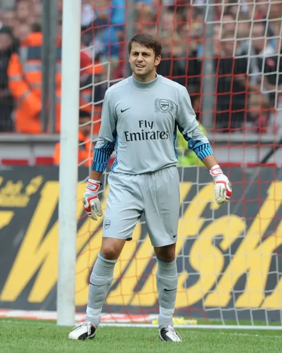 Framed Print : Arsenal's Lucasz Fabianski in Action during Pre-Season Friendly against Cologne Framed Print : Arsenal's Lucasz Fabianski in Action during Pre-Season Friendly against Cologne