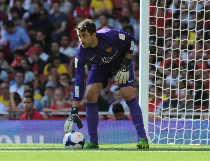 Framed Print : Arsenal's Lukasz Fabianski in Action at the Emirates Cup 2013 (vs. Napoli) Framed Print : Arsenal's Lukasz Fabianski in Action at the Emirates Cup 2013 (vs. Napoli)