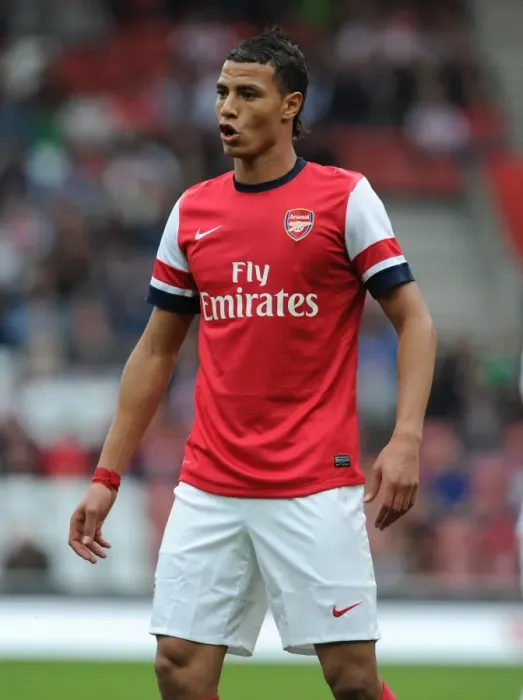 Framed Print : Arsenal's Marouane Chamakh in Action against Anderlecht in 2012 Pre-Season