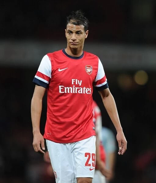 Arsenal's Marouane Chamakh in Action against Coventry City in the Capital One Cup