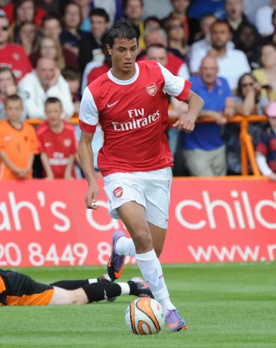 Framed Print : Arsenal's Marouane Chamakh Stars in 4-0 Pre-Season Win Over Barnet