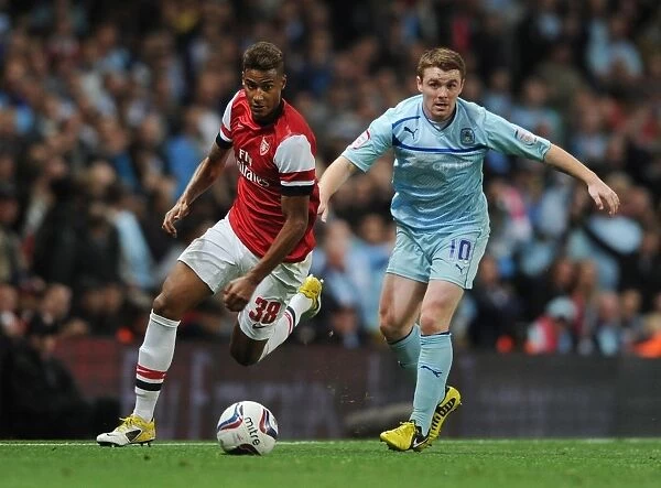 Arsenal's Martin Angha Outwits John Fleck in Capital One Cup Clash