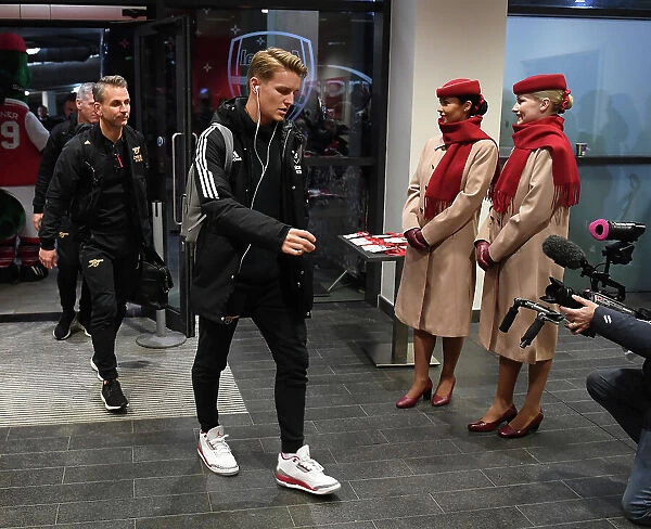 Arsenal's Martin Odegaard Arrives at Emirates Stadium Ahead of Arsenal v Manchester United (2022-23)