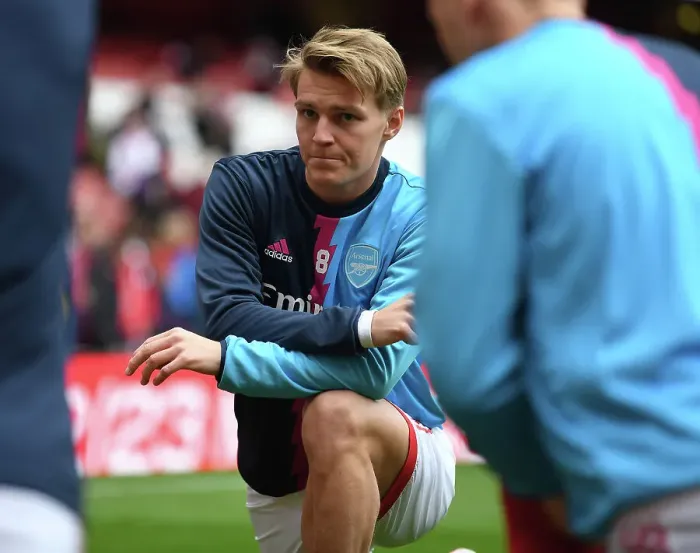 Framed Print : Arsenal's Martin Odegaard: Gearing Up for Premier League Showdown Against Brentford Framed Print : Arsenal's Martin Odegaard: Gearing Up for Premier League Showdown Against Brentford