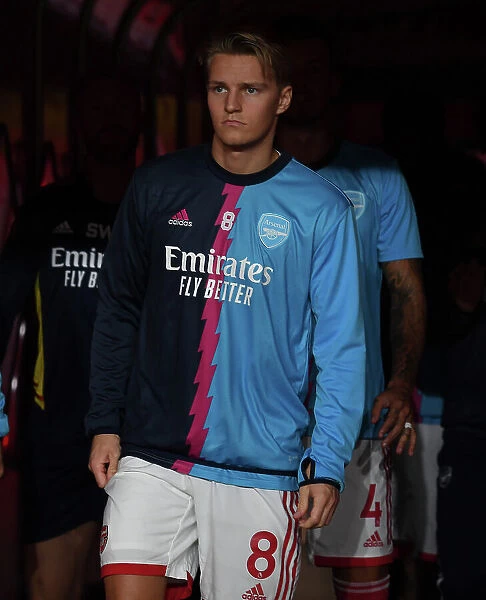 Arsenal's Martin Odegaard Gears Up Before Arsenal v West Ham United (2022-23)