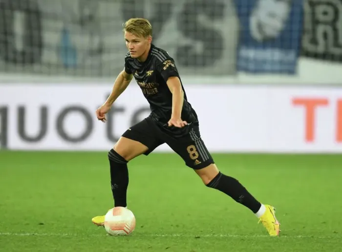 Framed Print : Arsenal's Martin Odegaard Leads the Charge Against FC Zurich in Europa League Clash