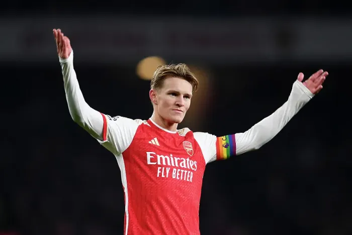 Framed Print : Arsenal's Martin Odegaard Reacts During Arsenal vs. Wolverhampton Wanderers, Premier League 2023-24 Framed Print : Arsenal's Martin Odegaard Reacts During Arsenal vs. Wolverhampton Wanderers, Premier League 2023-24