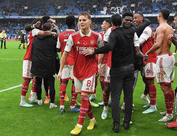 Arsenal's Martin Odegaard Reacts After Chelsea vs Arsenal Premier League Clash (2022-23)
