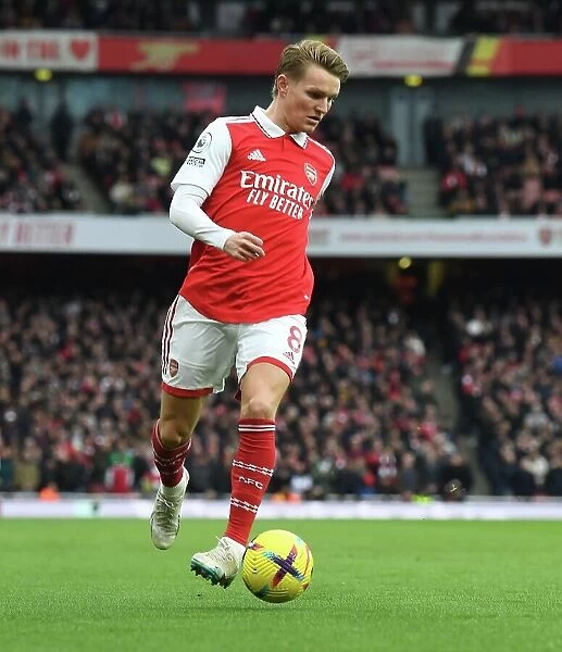 Arsenal's Martin Odegaard Shines in Arsenal FC vs AFC Bournemouth Premier League Clash (2022-23)