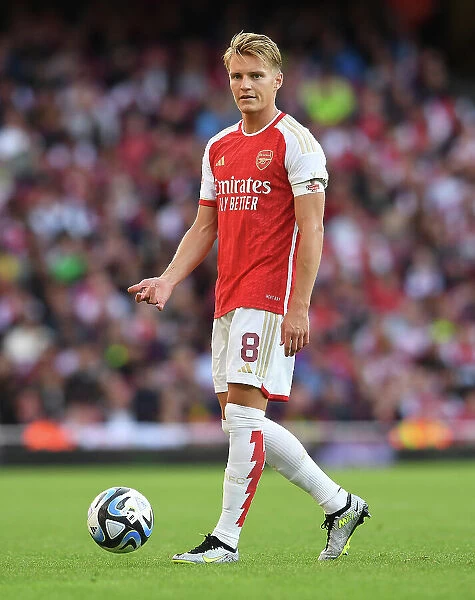 Arsenal's Martin Odegaard Shines in Arsenal FC vs AS Monaco Emirates Cup Clash (2023-24)
