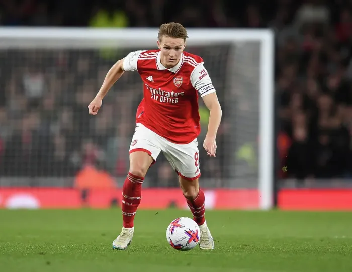 Framed Print : Arsenal's Martin Odegaard Shines in Showdown Against Chelsea, Premier League 2022-23 - Emirates Stadium
