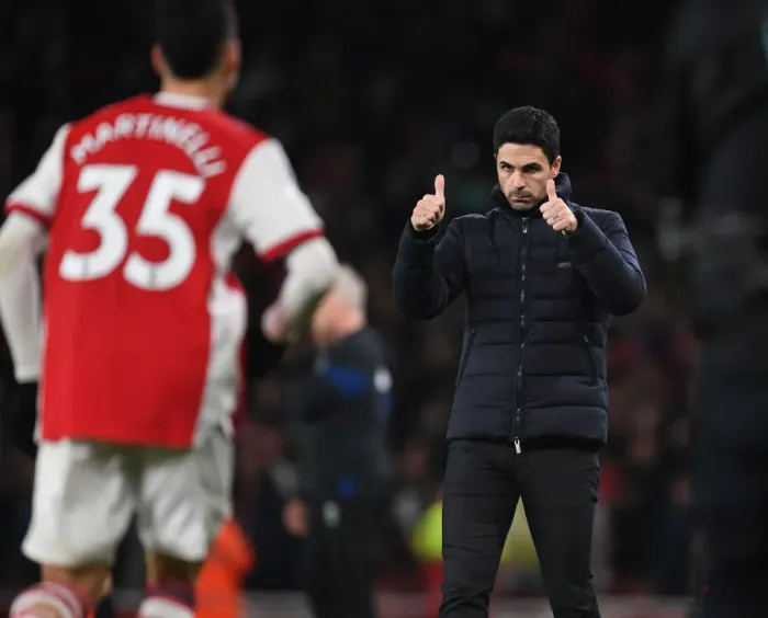 Framed Print : Arsenal's Martinelli Scores as Arteta Celebrates: Arsenal vs West Ham United, Premier League 2021-22 Framed Print : Arsenal's Martinelli Scores as Arteta Celebrates: Arsenal vs West Ham United, Premier League 2021-22