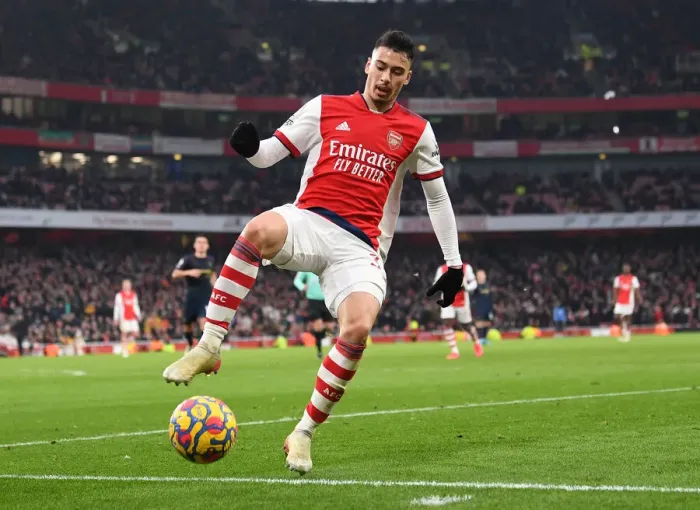 Framed Print : Arsenal's Martinelli Shines in Premier League Clash Against Burnley Framed Print : Arsenal's Martinelli Shines in Premier League Clash Against Burnley