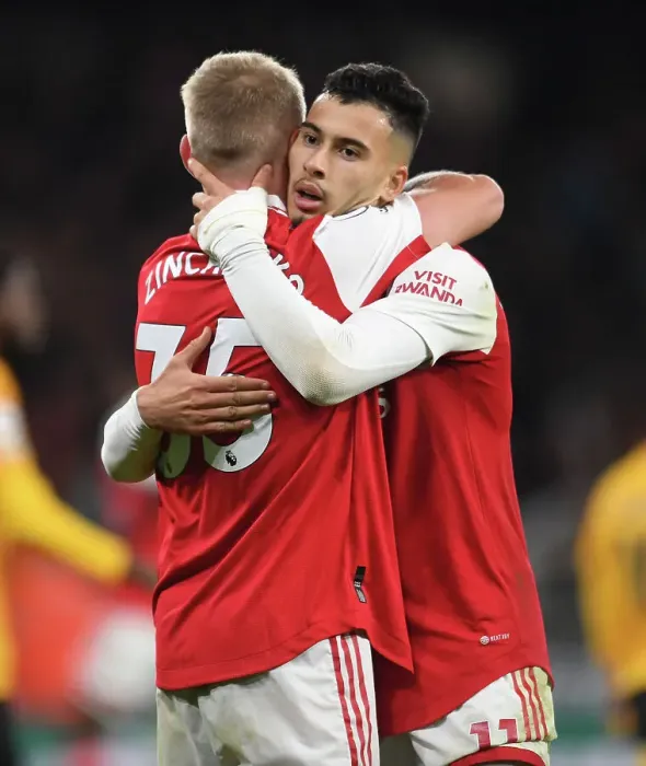 Framed Print : Arsenal's Martinelli and Zinchenko: Unstoppable Duo Scores Second Goal vs Wolverhampton Wanderers Framed Print : Arsenal's Martinelli and Zinchenko: Unstoppable Duo Scores Second Goal vs Wolverhampton Wanderers
