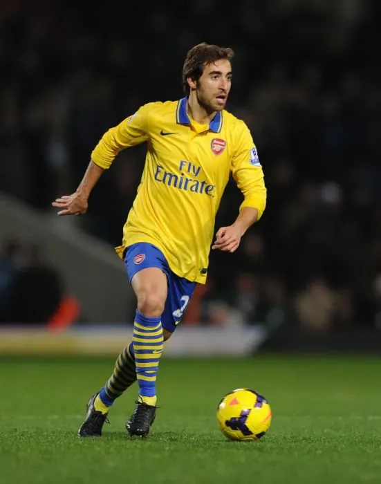 Framed Print : Arsenal's Mathew Flamini in Action Against West Ham United - Premier League Clash (December 2013)