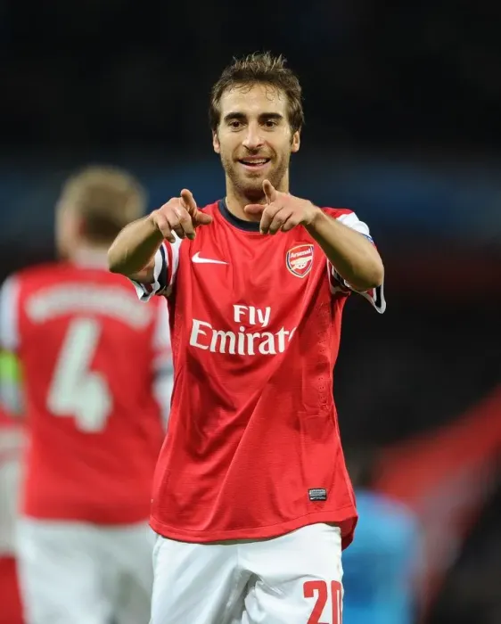 Framed Print : Arsenal's Mathieu Flamini in Action against Olympique de Marseille, UEFA Champions League (2013)